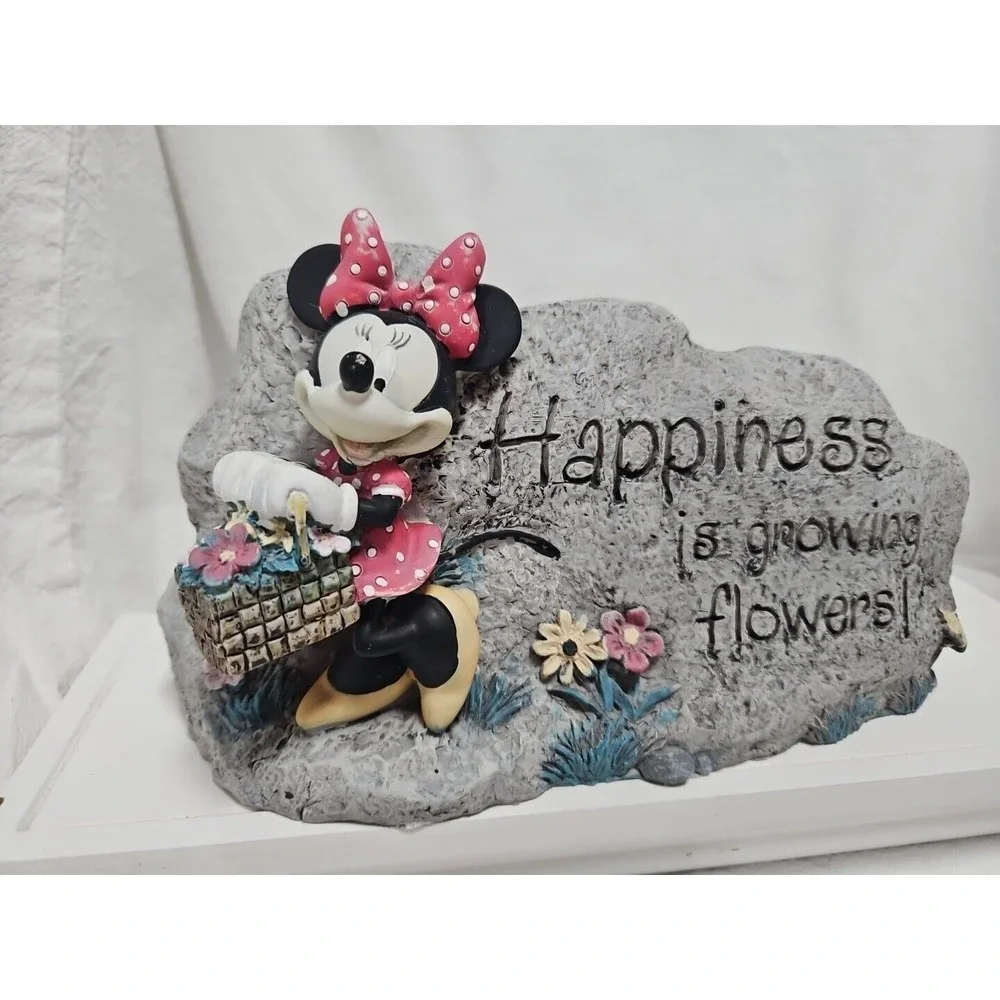Minnie Mouse Happiness is Growing Flowers Garden Rock‎ (5 x 8.5 in) Outdoor